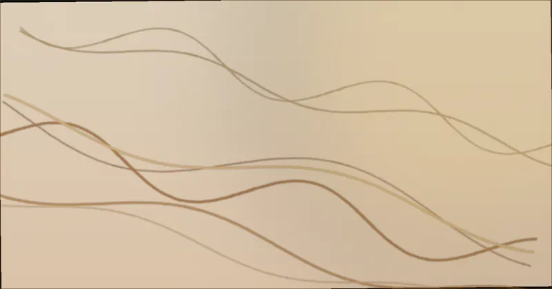 Close-up of flowing vine lines in an Arabic mehndi design
